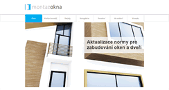 Desktop Screenshot of montazokna.cz