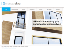 Tablet Screenshot of montazokna.cz